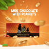 Milk Chocolate With Peanuts. Each bar features high-quality milk chocolate that melts luxuriously on your tongue, while the roasted peanuts provide a delightful texture and rich, nutty flavor